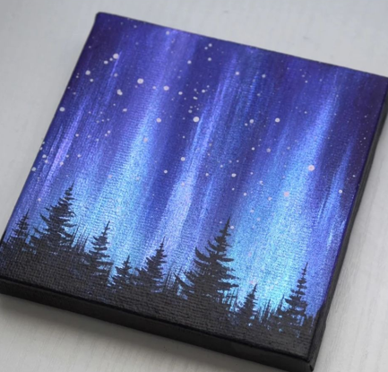 painting of the Northern lights