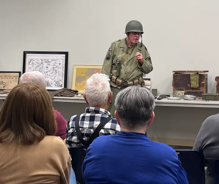 WW II reenactor