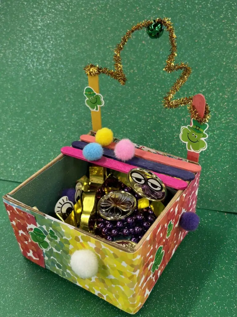 Leprechaun Lodge made of craft supplies