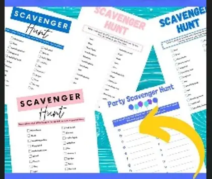 scavenger hunt lists
