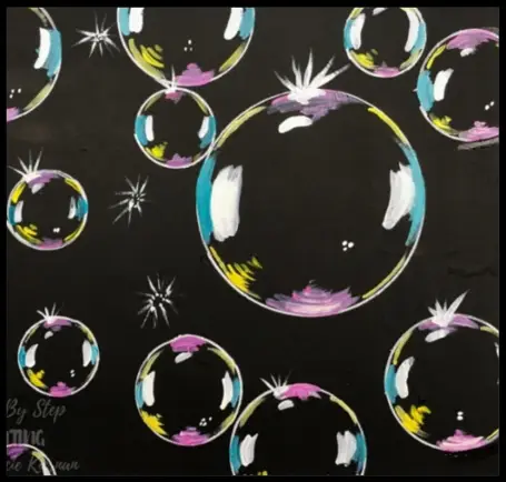 colorful soap bubbles