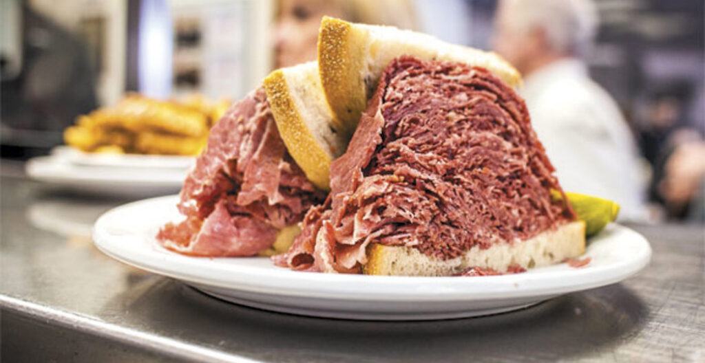 corned beef sandwich from Slymans in Cleveland, OH