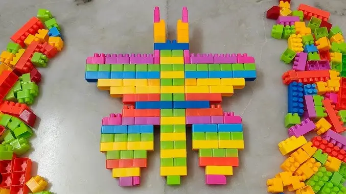 butterfly made of LEGOs