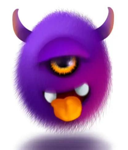 one-eyed purple monster