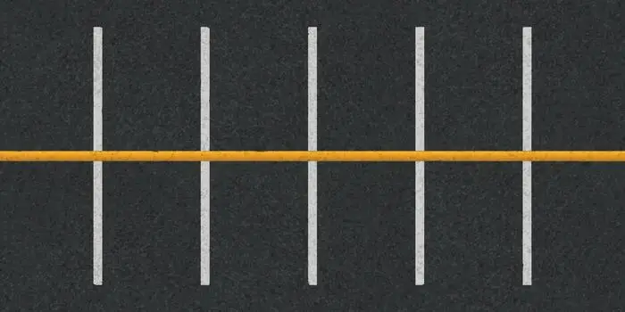 top view of a parking lot
