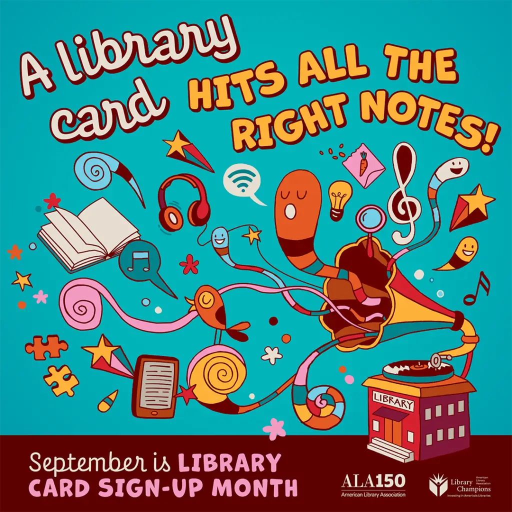 ALA Library Card Sign-Up Month 2026 musical theme
