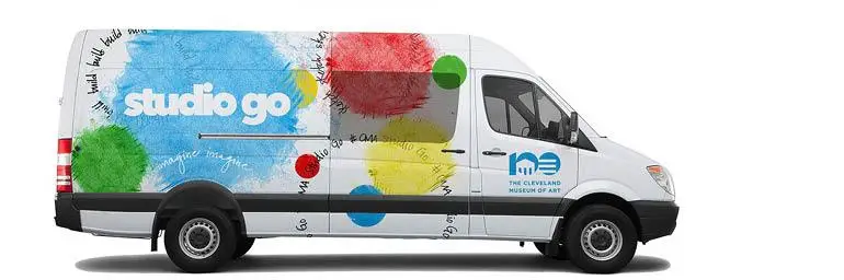 Clveland Museum of Art's Studio Go van